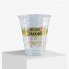 Printed plastic cup with logo 'Jacobs Espresso'