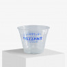 Custom printed 250 ml plastic cup with 'Frizzante' logo