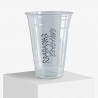 Individual printed plastic cups