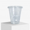Flat lids for plastic cups
