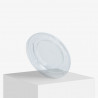 Flat lid for plastic cups
