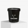Custom printed ice cream tub with lid with Gourmetfleisch logo and design