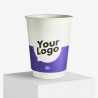 Biodegradable 350 ml double wall paper cup with your logo