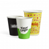 Custom printed single wall paper cups with logo