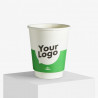 Custom printed 240 ml double wall paper cup with matt surface