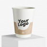 350 ml matt double wall paper cup with your logo