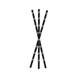 Digital printed paper straws