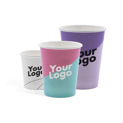 Express | Single wall paper cups with digital...